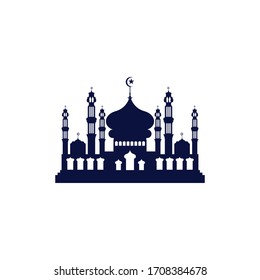 Icono de mezquita vector plantilla de diseño de ilustración