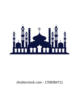 Moschee-Vektorillustration-Illustrations-Design-Vorlage