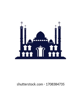 Icono de mezquita vector plantilla de diseño de ilustración