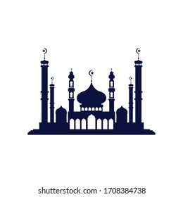 Mosque icon vector Illustration design template
