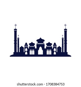 Mosque icon vector Illustration design template