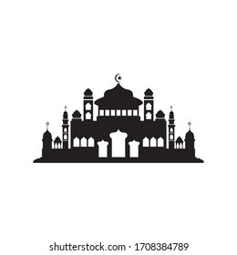 Mosque icon vector Illustration design template