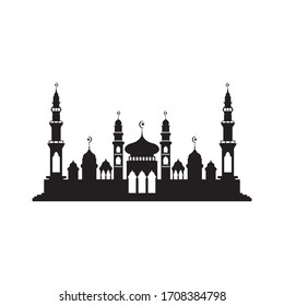 Mosque icon vector Illustration design template
