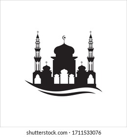 Mosque icon vector Illustration design template