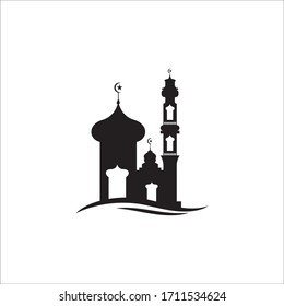 Mosque icon vector Illustration design template
