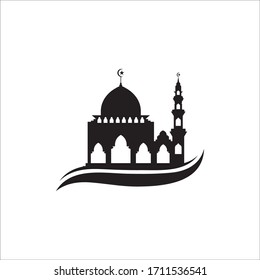 Mosque icon vector Illustration design template