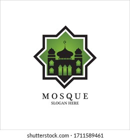 Mosque icon vector Illustration design template