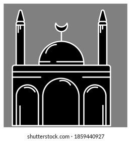 Mosque icon vector Illustration design template