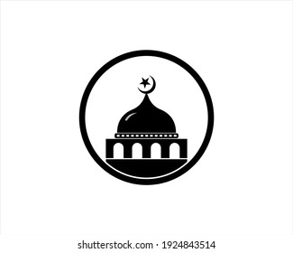 Mosque icon vector Illustration design template

