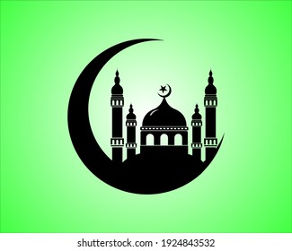 Mosque icon vector Illustration design template
