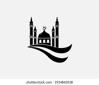 Mosque icon vector Illustration design template

