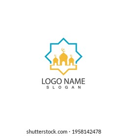 Mosque icon vector Illustration design template