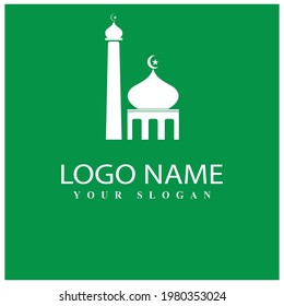 Mosque icon vector Illustration design template