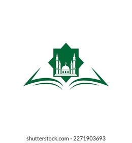 Vector de icono de mezquita Plantilla de diseño de ilustración	