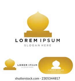 Moschee-Symbol, Vektorgrafik-Design-Vorlage