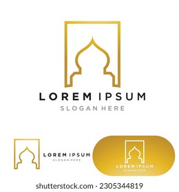Mosque icon vector Illustration design template