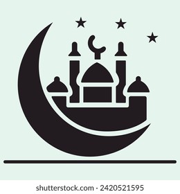 Mosque icon vector illustration eps