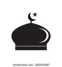 mosque icon vector illustration logo design