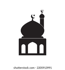 mosque icon vector illustration logo design