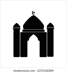 mosque icon vector illustration logo design