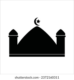 mosque icon vector illustration logo design