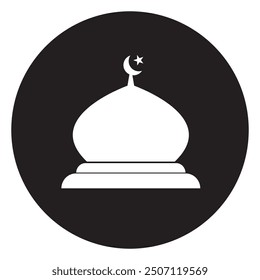 mosque icon vector illustration logo design