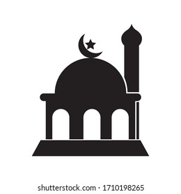 mosque icon vector illustration on white background