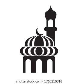 mosque icon vector illustration on white background