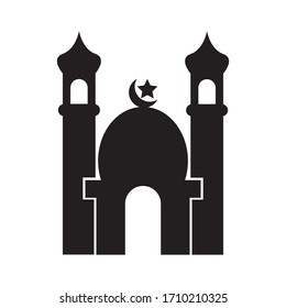mosque icon vector illustration on white background