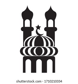 mosque icon vector illustration on white background