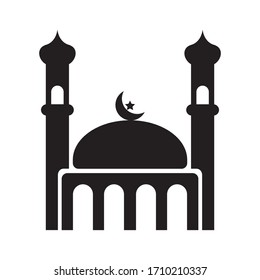 Moschee Symbol Vektorillustration Illustration auf weißem Hintergrund