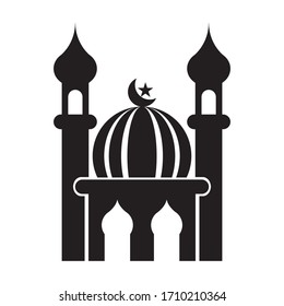 mosque icon vector illustration on white background