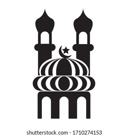 mosque icon vector illustration on white background