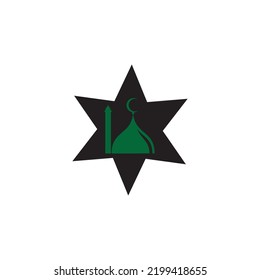mosque icon vector illustration symbol design 