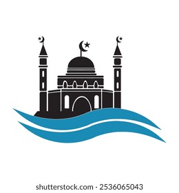 mosque icon vector illustration symbol dsign