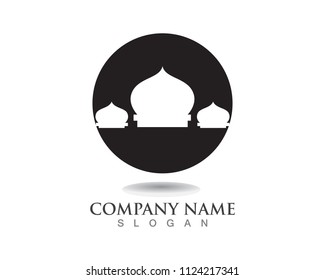 Mosque icon vector Illustration template