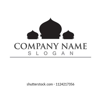 Mosque icon vector Illustration template