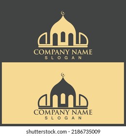 mosque icon vector illustration template design