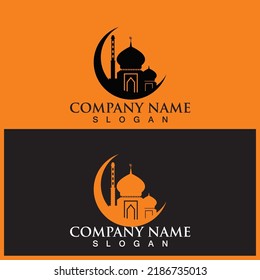 mosque icon vector illustration template design