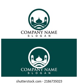 mosque icon vector illustration template design