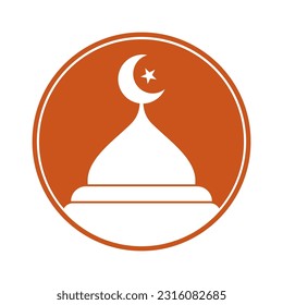 Mosque icon vector illustration template design
