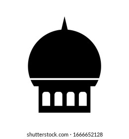 The mosque icon vector isolated, Suitable for Ramadan events and themes.