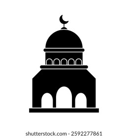 Mosque Icon. Mosque Vector Icon in line style design. Mosque Symbol. Vector illustration.