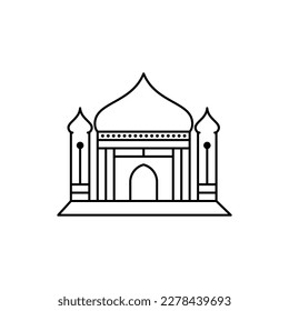 mosque icon vector logo design