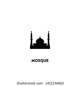 mosque icon vector. mosque sign on white background. mosque icon for web and app