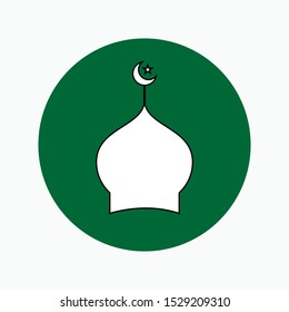 Mosque Icon - Vector, Sign and Symbol for Design, Presentation, Website or Apps Elements.