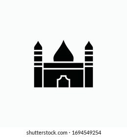 mosque icon vector sign symbol isolated