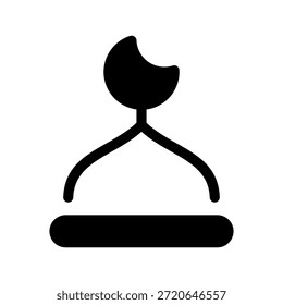 Moschee-Symbol, Vektorsymbol-Entwurfsgrafik