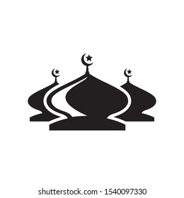 mosque icon vector symbol template