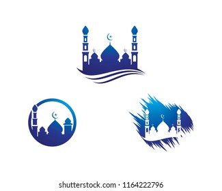 Mosque icon vector template